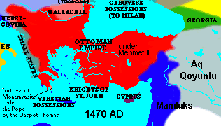 Wilayah Kekuasaan Muhammad Al-Fatih (Mehmed II)
