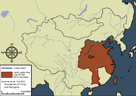 Peta Dinasti Qin Shi Huang